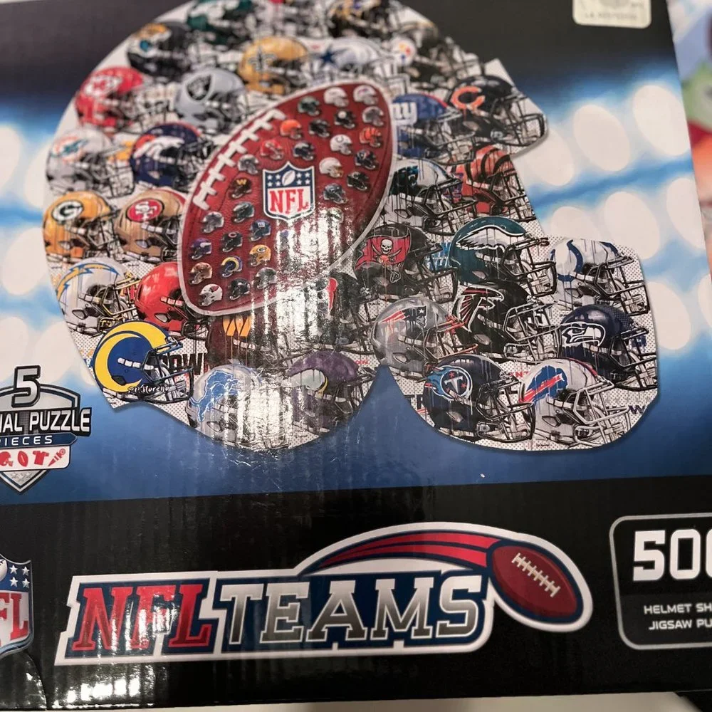 NFL and USA Football‎ Puzzles (Set of Two / NEW /kids toys /x)